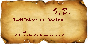 Ivánkovits Dorina névjegykártya